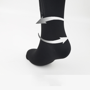 Trending <strong>Zipper</strong> <strong>Compression</strong> Socks Knee High <strong>Compression</strong> <strong>Stockings</strong> 15-20 Mmhg for Cycling Outdoor Sports - Product Image 4