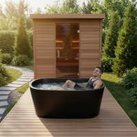 Baignoire ovale en acier inoxydable pour la récupération sportive, utilisation en extérieur, capacité de 90 gallons, baignoire de cryothérapie durable