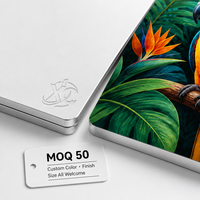 Plaque en aluminium pour sublimation, finition couleur personnalisée, épaisseur 1 mm, formats A3, A4, A5, MOQ 50 pièces, plaque métallique pour transfert thermique, vente en gros, directement de l'usine