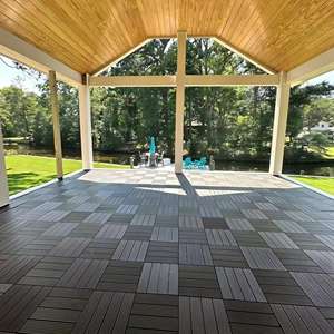 Azulejos de piso para renovación y decoración Azulejos compuestos de plástico y madera Casa DIY WPC <span class=keywords><strong>Terraza</strong></span> Azulejos de cubierta - Product Image 6