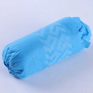 Cubiertas de <span class=keywords><strong>zapatos</strong></span> no tejidas desechables azules OEM disponibles para materiales de salud dental con tela transpirable ajuste cómodo 25-45gsm - Product Image 3