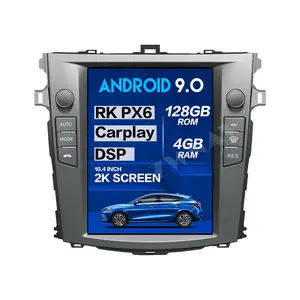 Écran Tesla 128 Go pour <span class=keywords><strong>Toyota</strong></span> <span class=keywords><strong>Corolla</strong></span> 2008 2009 <span class=keywords><strong>2010</strong></span> 2011 2012 2013 Android 9.0 Lecteur multimédia de voiture GPS Navi Radio Stéréo - Product Image 1