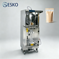 Machine de remplissage et de scellage verticale ESKO pour liquides (shampoing, détergent, huile, eau, ketchup, mayonnaise) en sachets à soudure dorsale