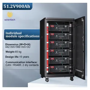 51.2V 48V 150ah Lifepo4 Lfp Telecom Applicatie Telecommunicatie Back-Up Batterij Lithium-Ion Batterij Voor Telecom Torens