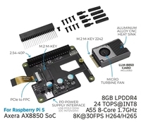 Kit de acelerador M.2 GGDX Chipboard M5Stack AI-8850 LLM que ofrece un procesador AI HAT+2 Octa-core A55 para Raspberry Pi