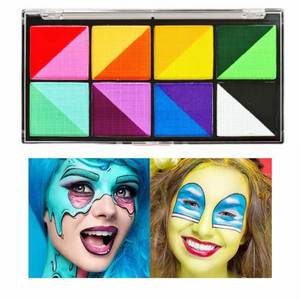 Safe Natural Plant-Based Kids Face Paint Kit Paint Palette Water Soluble Customized Colors UV Protection Birthday Carnival - Product Image 1
