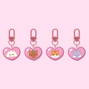 Custom Cartoon for Anniversary Doll Acrylic Expression Bag <b>Keychain</b> Transparent Schoolbag Pendant Fashion Trend - Product Image 3