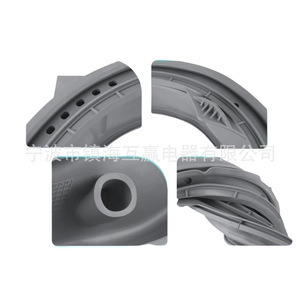 เครื่องซักผ้าซีลประตู W11314648 W10897390ยาง47x47x13ซม. ชิ้นส่วนที่ทนทานสำหรับอุปกรณ์เครื่องซักผ้า - Product Image 1