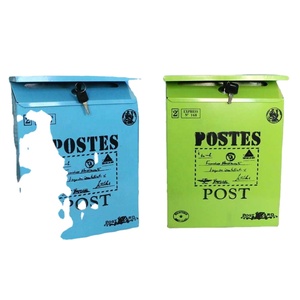 Caja <span class=keywords><strong>de</strong></span> opinión <span class=keywords><strong>de</strong></span> hierro creativa, caja <span class=keywords><strong>de</strong></span> hoja <span class=keywords><strong>de</strong></span> hierro para colgar en la pared, caja <span class=keywords><strong>de</strong></span> <span class=keywords><strong>correo</strong></span> electrónico bloqueada <span class=keywords><strong>de</strong></span> estilo pastoral americano, decoración europea y americana - Product Image 6