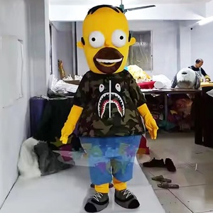 Guangzhou fábrica personalizada de dibujos animados <span class=keywords><strong>Simpson</strong></span> mascota <span class=keywords><strong>disfraz</strong></span> interesante <span class=keywords><strong>Simpson</strong></span> mascota gran evento adulto fiesta <span class=keywords><strong>disfraz</strong></span> - Product Image 4