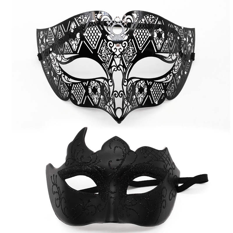 Tête plate en corne - ensemble en fer forgé noir