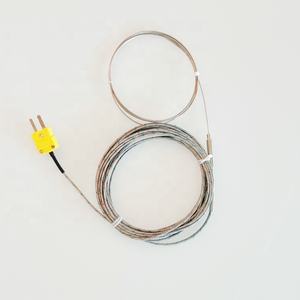 Termopar tipo HY K 1200 1300c INCONEL600 Sonda de sensor de temperatura de superaleación de vaina flexible BRS PT100 RTD - Product Image 2