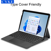 Coque CYKE pour Tablette en Cuir PU, Étui Rigide pour Microsoft Surface Pro 8