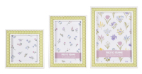 Cadre photo Daxin vintage français à motifs floraux, en MDF écologique et durable, pour présentation sur table, mariages, cafés et hôtels