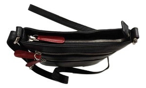 Sac messager en cuir véritable pour femmes avec broderie à pompons et rivets froncés et motif bonbon - Product Image 2