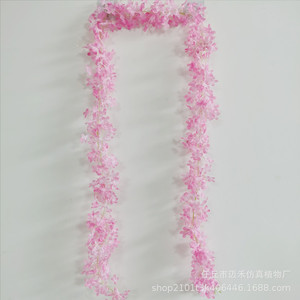 Guirnalda de Flores Artificiales de Lila Maihe de 200 cm, Glicinia de Seda para Colgar en la Pared, Decoración de Techo para Bodas - Product Image 3