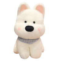 Peluche Virale Adorable Westie, Chien en Peluche Doux West Highland White Terrier, Cadeau pour Garçons et Filles de 8 à 13 Ans