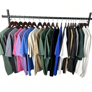 T-shirt en coton délavé coupe décontractée pour femme, unisexe, oversize à épaules tombantes, vente en gros, impression personnalisée OEM, hauts de club - Product Image 1