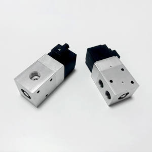 Válvula de Botella de Alta Presión de 3 Vías HT23JD-15 de Gran Flujo, Plateada, 4.0Mpa, Aire, 12v 24v 220v, Personalización de Fábrica, 1/<span class=keywords><strong>2</strong></span> - Product Image 1