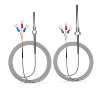 Sonde de température étanche PT100 PT1000 PT 100 à visser, thermocouple IP68 Classe A, RTD 3 ou 4 fils, précision 1°C