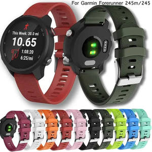 Bracelet de montre intelligent en silicone respirant 20mm pour Garmin Forerunner 245/245M/645 Music/158/55 Sport <span class=keywords><strong>Vivoactive</strong></span> <span class=keywords><strong>3</strong></span>/5 Smartwatches - Product Image 2