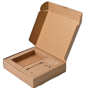 Kraft Cardboard Paper Protect Mobile Cell Phone Cover Gift Packaging Box Corrugated Mailer Box For Phone Case