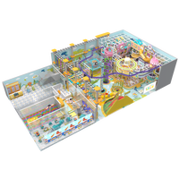 Aoleao Nuevo Laberinto de Juegos Infantiles de Alta Capacidad con Diseño Personalizado para Interiores con Tirolina |   Certificado CE TUV |   Directo de Fábrica