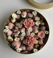 Benutzer definierte gedruckte Sweet Treat Erdbeer schokolade Geschenk box Luxus Herzform Lebensmittel Papier box mit Fenster