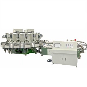 เครื่องฉีดพลาสติกแบบอัตโนมัติ 16/20 สเตชั่น สีเดียว สำหรับงานรองเท้า รองเท้าหนัง รองเท้าปีนเขา เพื่อความปลอดภัยในการทำงาน - Product Image 1