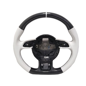 Volante de Fibra de Carbono Cosido en Gamuza para <span class=keywords><strong>Audi</strong></span> A6 <span class=keywords><strong>S6</strong></span> RS6 B7 - Product Image 3