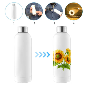 Nút Chai 350ml 500ml 750ml 1000ml thép không gỉ thể thao Flask chai Nước Dây Đeo lớp phủ cao su sơn Silicone xử lý Phích - Product Image 6