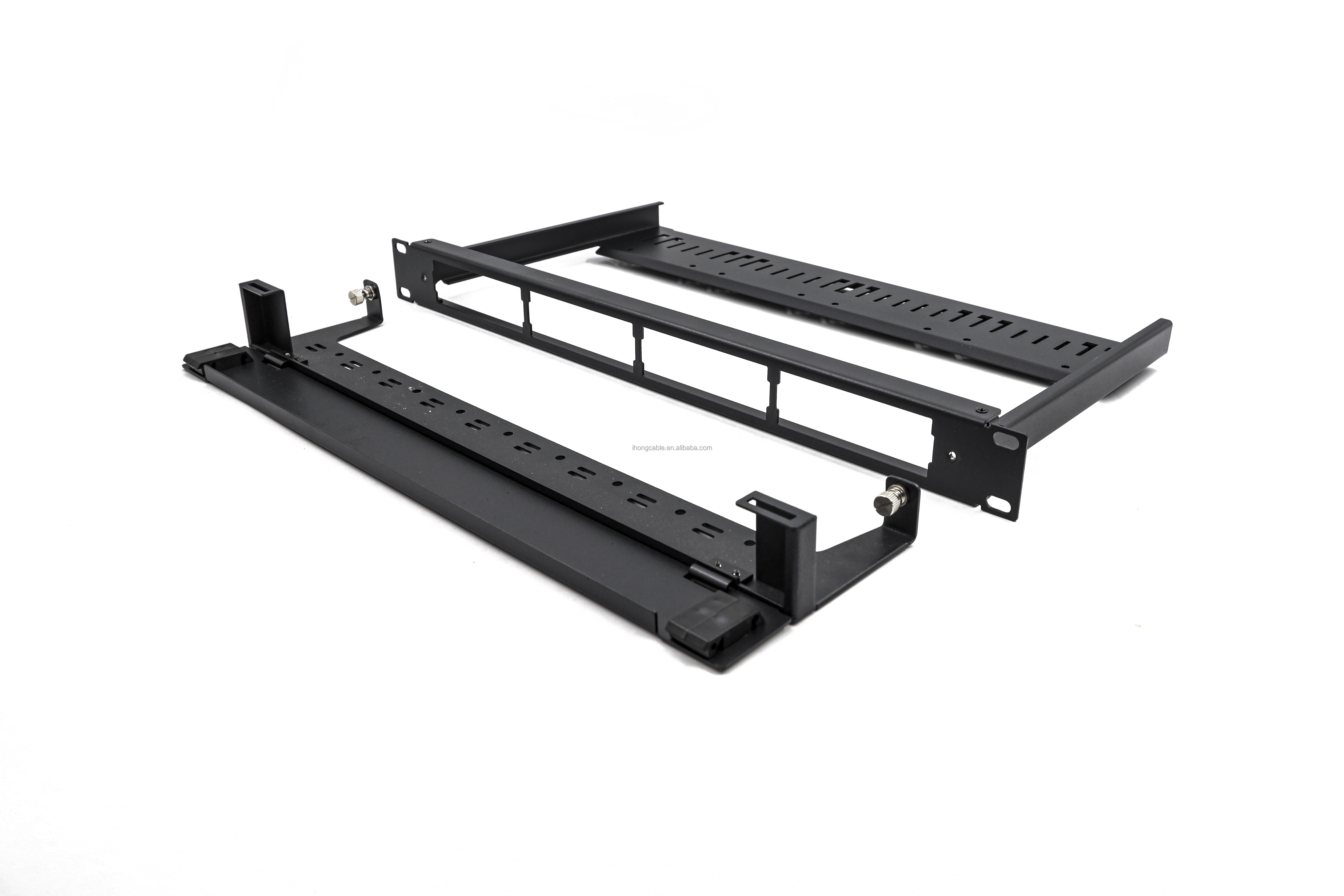 High Density MPO 1U Fiber Patch Panel 96 Port Rack Mount 4 Cassette Modules