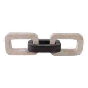 Scultura decorativa a catena di marmo per l'arredamento di casa e bagno - Product Image 1