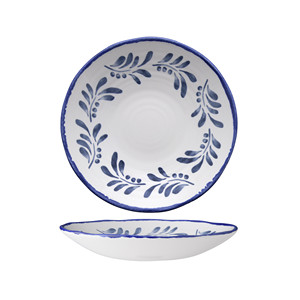 Assiette creuse méditerranéenne Dudson Harvest, décorée, en céramique artisanale, 21 cm, fournitures de restaurant, vaisselle de traiteur, vente en gros - Product Image 1