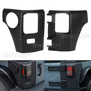 2x Rear Brake Light <b>Protector</b> Tail Light Guards Cover for Jeep Wrangler JK 2007-2018 Rear <b>Corner</b> Stop Brake Taillight Lamp Hoods - Product Image 6