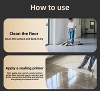 Peinture époxy autolissante pour sols en sable, résistante aux fissures et à l'usure pour carrelage en béton, finition micro-terrazzo pour la maison, qualité OEM