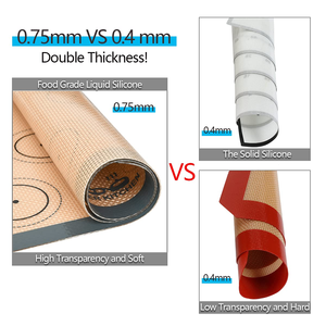 Tappetino da forno in Silicone riutilizzabile antiaderente strumento di rotolamento per tappetino da pasticceria Extra Large personalizzato - Product Image 4