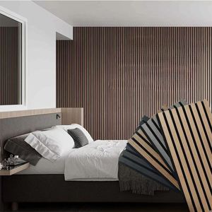 Panneaux muraux acoustiques en bois avec <span class=keywords><strong>isolation</strong></span> acoustique ignifuges et écologiques pour salles <span class=keywords><strong>de</strong></span> <span class=keywords><strong>bain</strong></span> - Product Image 1