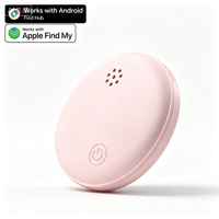 Traceur et localisateur de clés certifié MFi, compatible Apple Find My et Google Find Hub, double système, étanche, balise intelligente