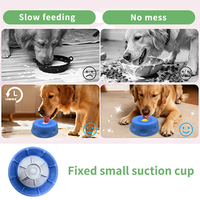 Bol à lécher liquide pratique et pratique pour chien et chat, alimentation lente, antidérapant, sphérique, écologique, léger, en silicone, automatique