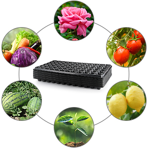 Bandeja de Cultivo de Plástico Resistente de 1.6 Pulgadas de Profundidad con 72/128 Agujeros para Microgreens, Bandeja de Germinación de Semillas 1020 para Cultivo de Plantas - Product Image 4