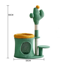 Vente flash, plusieurs tailles et couleurs, fournitures pour animaux de compagnie, arbre à chat de style palmier en coco, griffoir en sisal naturel, poteau d'escalade