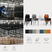 Chaise de conférence robuste avec structure renforcée pour usage professionnel