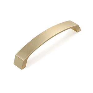 Modern Curved Brushed Aluminum Cabinet Handles Minimalist Drawer Pulls for Kitchen Cabinets Wardrobes Closets - Product Image 5