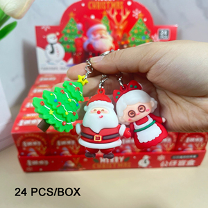 Juego de 24 Llaveros Sorpresa Navideños - Adorables Colgantes para Bolsos Navideños, Ideales como Recompensas Escolares y Recuerdos para Fiestas Navideñas para Niños - Product Image 2