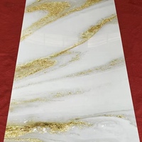 Revêtement UV Anti-corrosif feuille de marbre PVC haute brillance respectueux de l'environnement