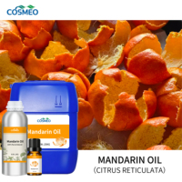 Huile Essentielle de Mandarine Premium en Gros, Pure, Pressée à Froid, Huile d'Agrumes Fraîche de Haute Pureté pour Aromathérapie, Fabrication de Bougies et de Savons