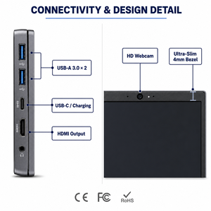 Nueva Laptop YOGA de 14.1 Pulgadas con Procesador Core I7, 16 GB de RAM, 512 GB de SSD, Sistema Operativo WIN10 con <span class=keywords><strong>Licencia</strong></span>, Laptop de Alta Calidad para Juegos, Uso Personal y Doméstico - Product Image 2