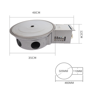 PINNOVO-parrilla de <span class=keywords><strong>gas</strong></span> coreana para barbacoa, olla caliente de acero inoxidable para exterior, parrilla de barbacoa para restaurante, mesa de <span class=keywords><strong>gas</strong></span>, estufa superior - Product Image 4