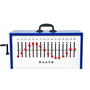 J22012 New P-wave and S-wave Demonstrator: A wave demonstrator with a handle that demonstrates the formation and propagation of - Product Image 1